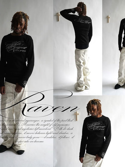 Geometric Print Mens Casual Pullover