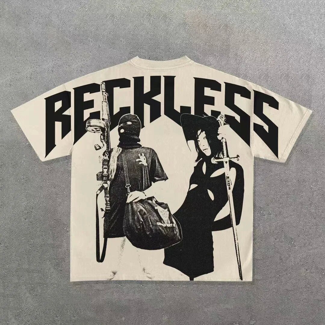 Mens Graphic Print Cotton T-shirt