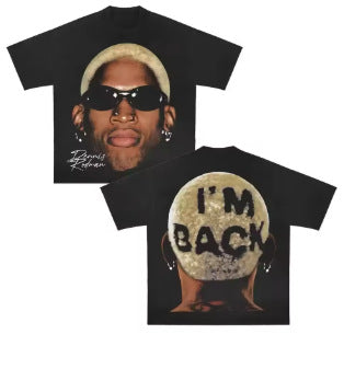 Retro Cartoon Print Loose Fit T-Shirt