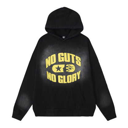 Retro Cotton Hooded Sweatshirt for Men and Women