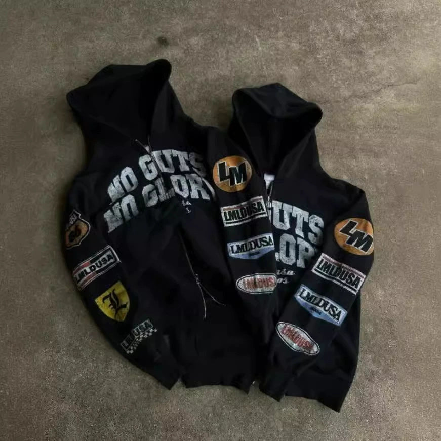 Y2K American retro sportswear coat top