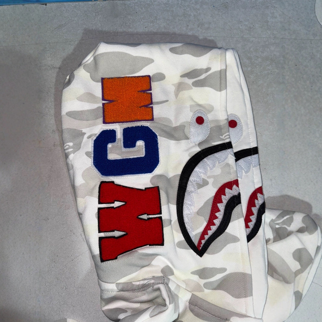 Double Hood Cotton Embroidered Streetwear Jacket
