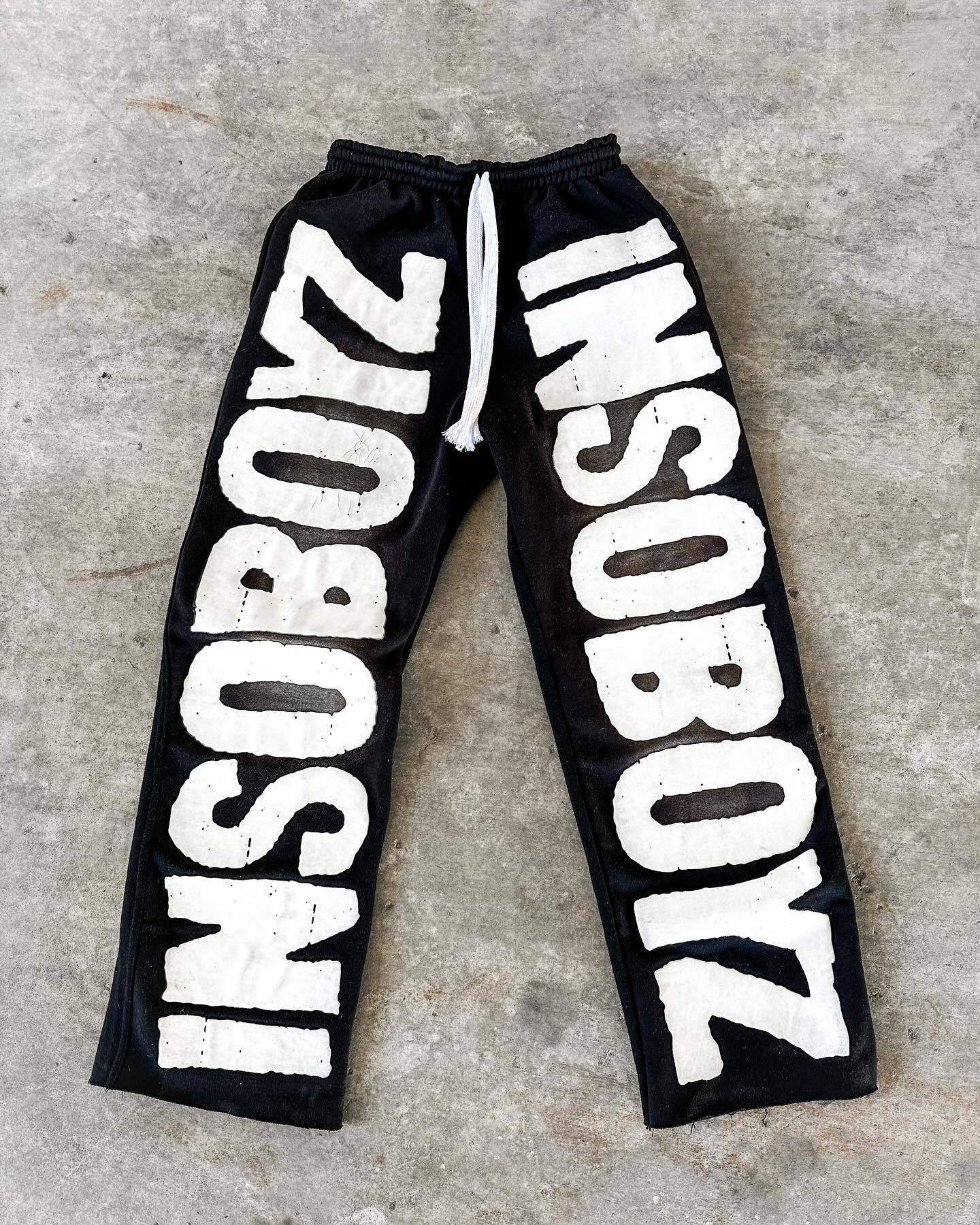 Loose Print Street Style Pants