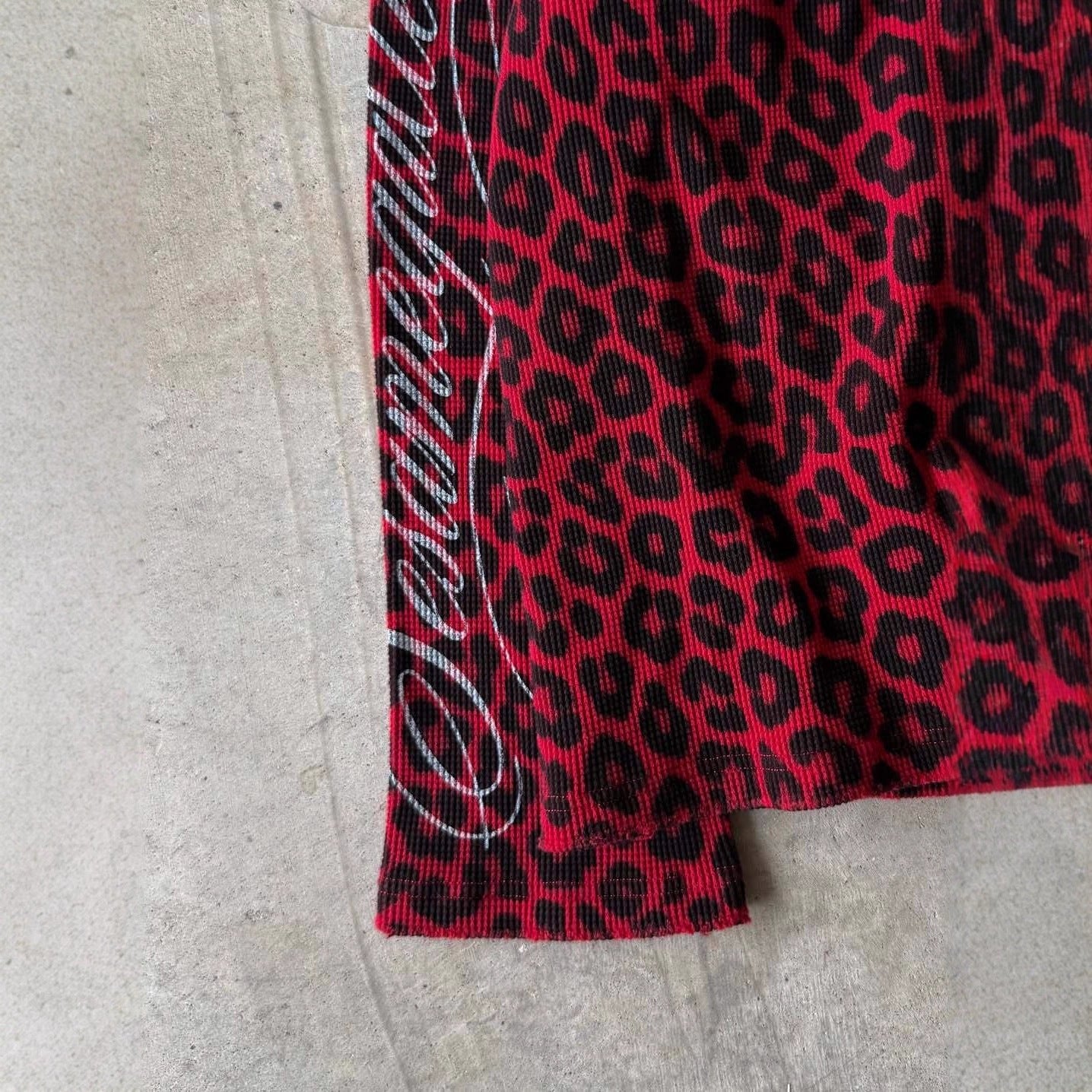 Retro Leopard Print Round Neck T-shirt
