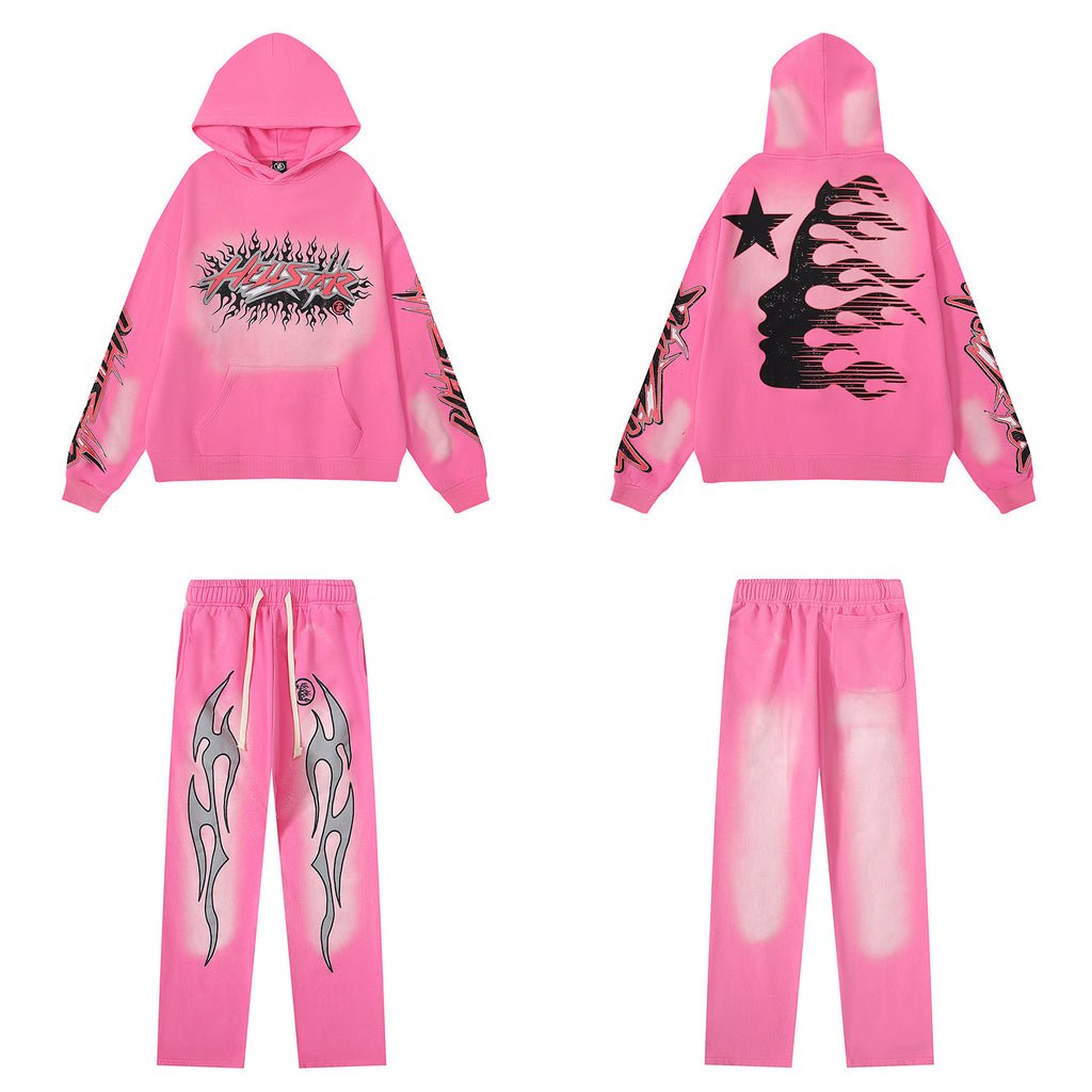 Retro Cotton Hooded Sweatshirt for Men and Women Hellstar