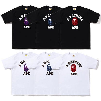 Cartoon Printed T-Shirt for Men and Women, Half-Sleeved Short T-Shirt