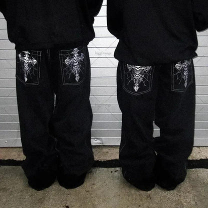 RIOT Vintage Baggy Jeans Pants - denim