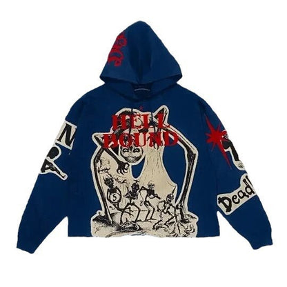 Printing Loose Hoodie  Sweatshirt