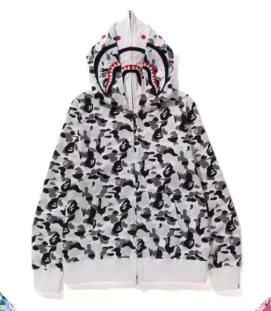 Double Hood Cotton Embroidered Streetwear Jacket