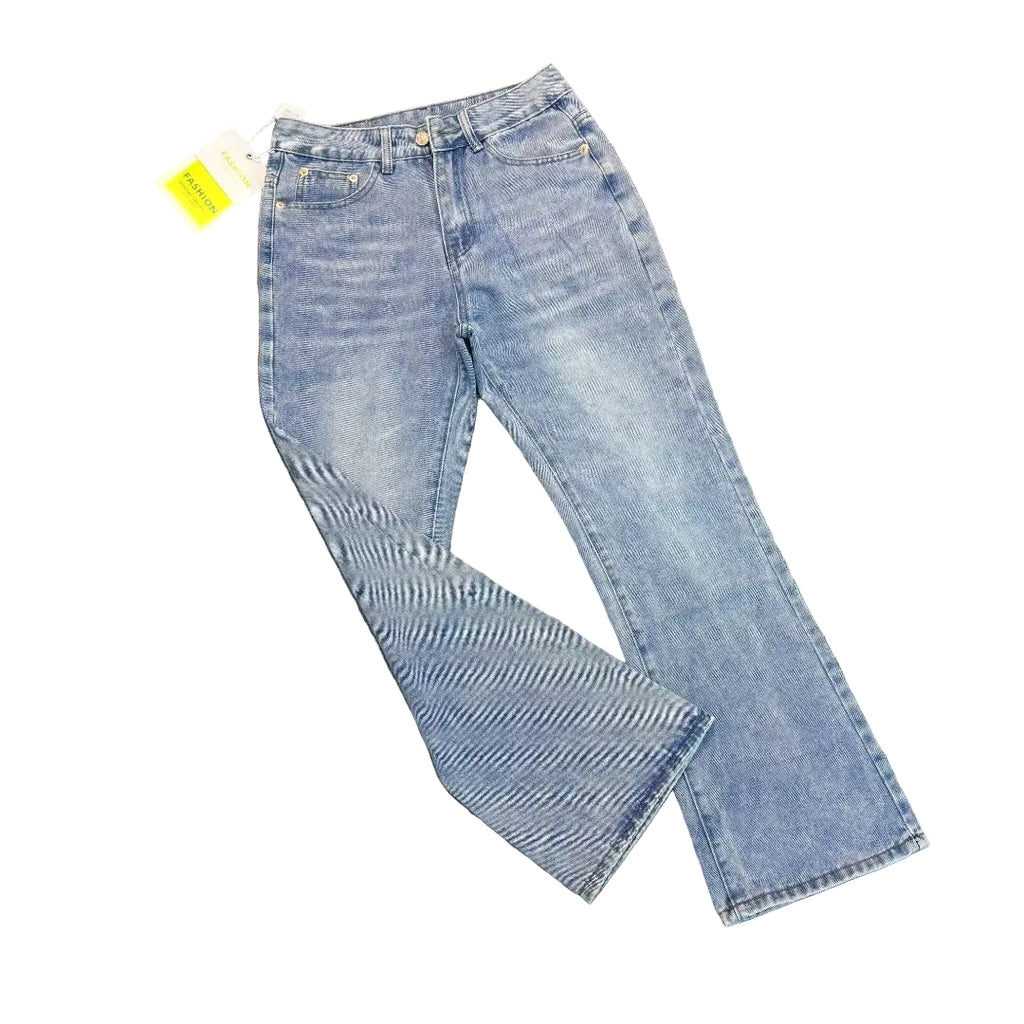 Ice Blue distressed washed style jeans