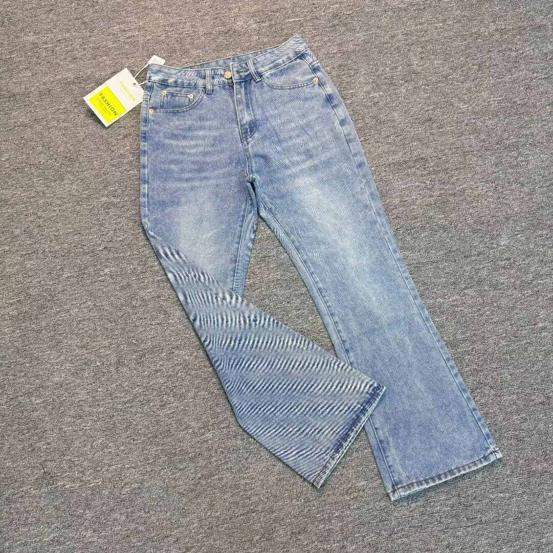 RIOT Ice Blue distressed washed style jeans - denim