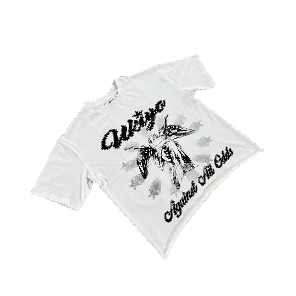 Graphic Print Cotton T-Shirt Oversized Casual Top