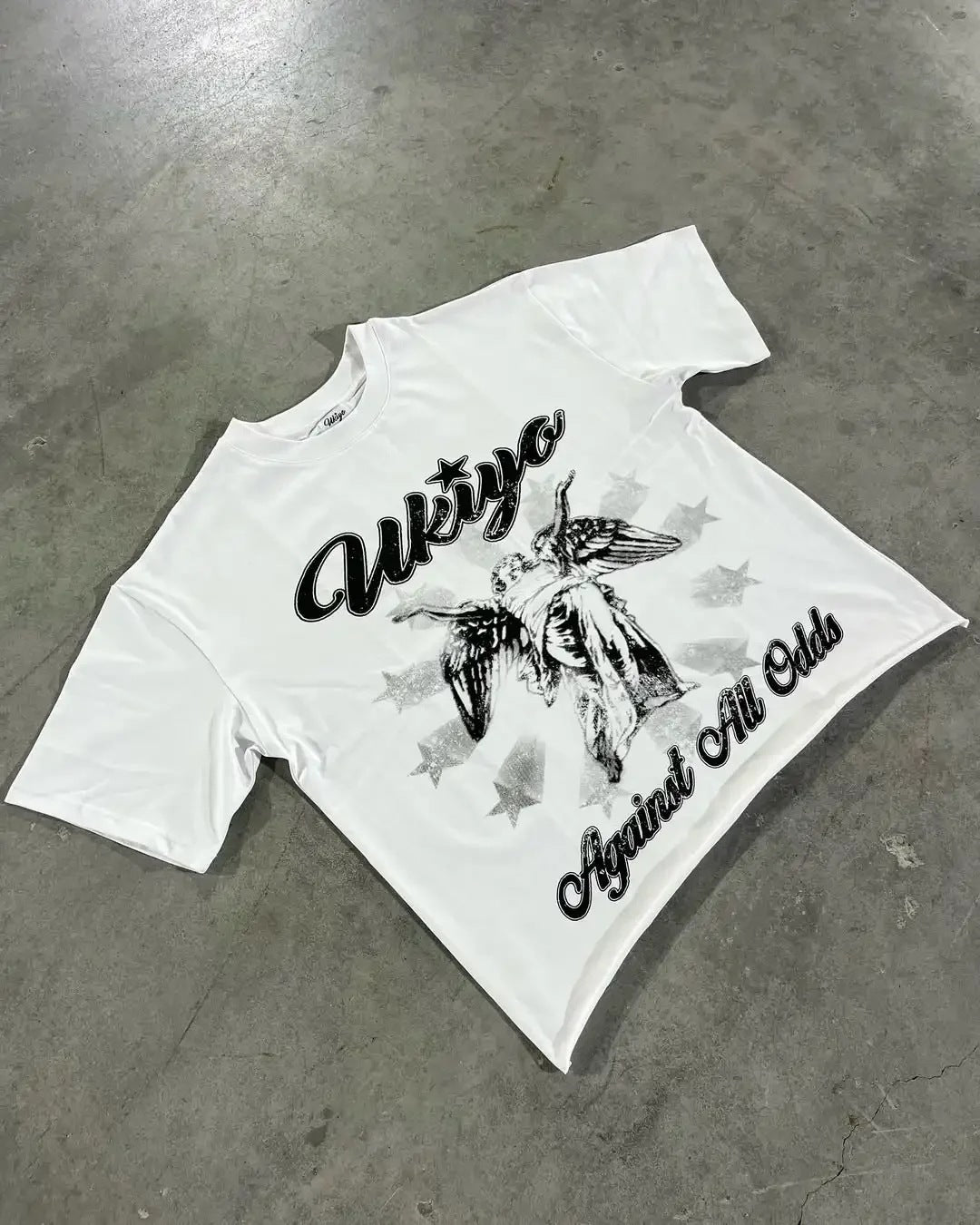 Graphic Print Cotton T-Shirt Oversized Casual Top
