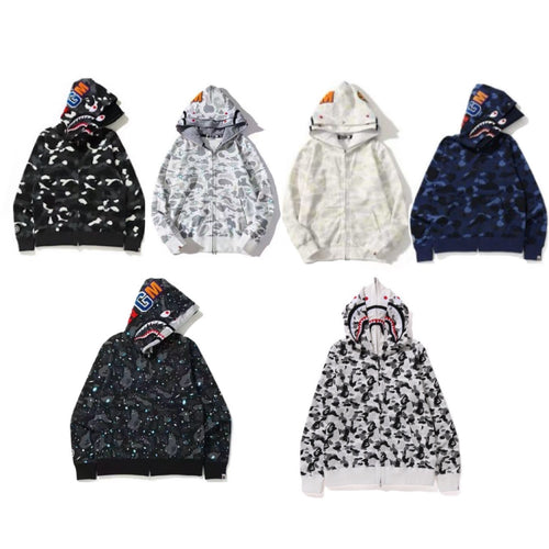 Double Hood Cotton Embroidered Streetwear Jacket