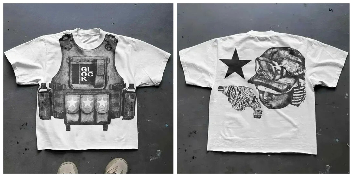 Cartoon Print Mens T-Shirt
