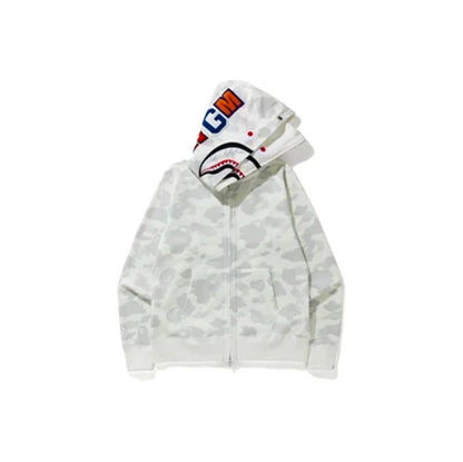 Double Hood Cotton Embroidered Streetwear Jacket