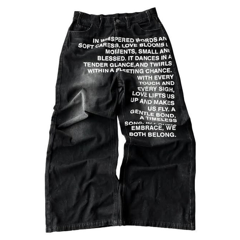 Japanese Style 3D Printed Cherry Blossom Casual Pants