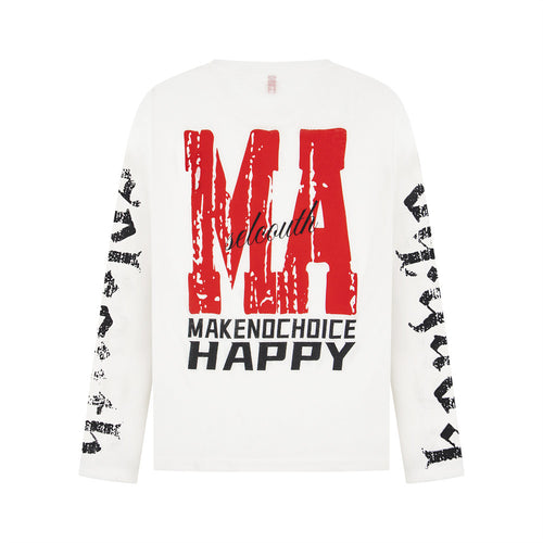Hand-Painted Graffiti Long Sleeve T-Shirt
