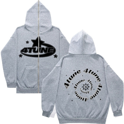 American retro casual hoodie and sweatshirt