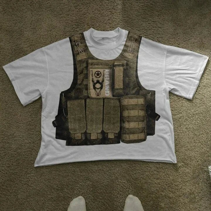 Cartoon Print Mens T-Shirt