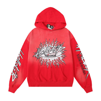 Retro Cotton Hooded Sweatshirt for Men and Women