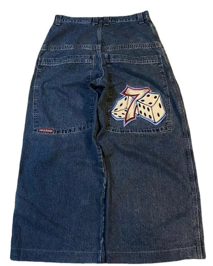 High Waist Wide Leg Cotton Jeans
