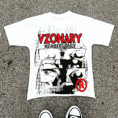Cartoon Print Mens T-Shirt