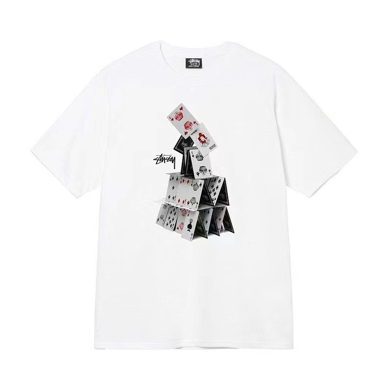 Cotton Letter Print T-shirt