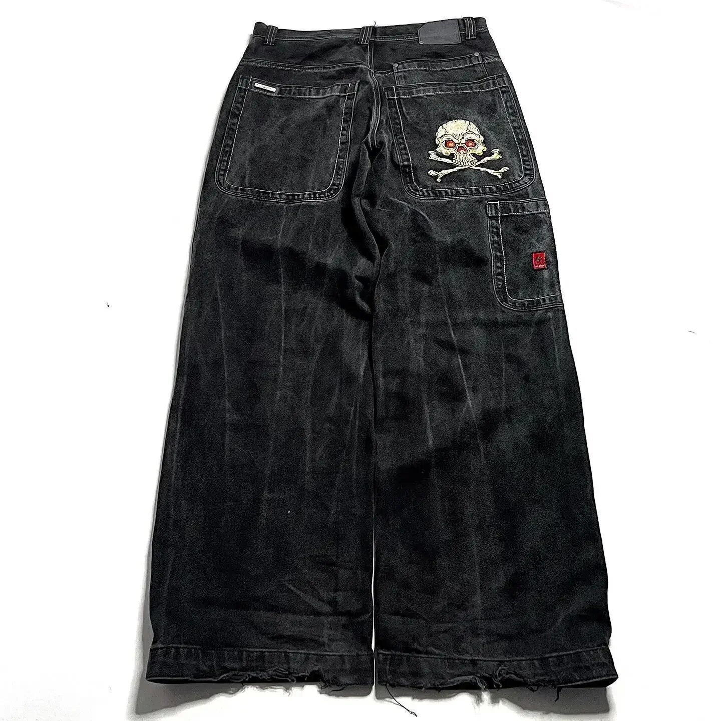 High Waist Wide Leg Cotton Jeans