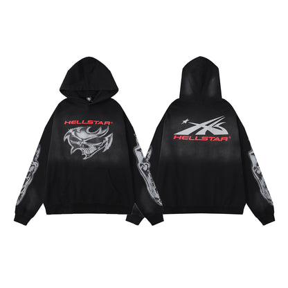 Retro Cotton Hooded Sweatshirt for Men and Women