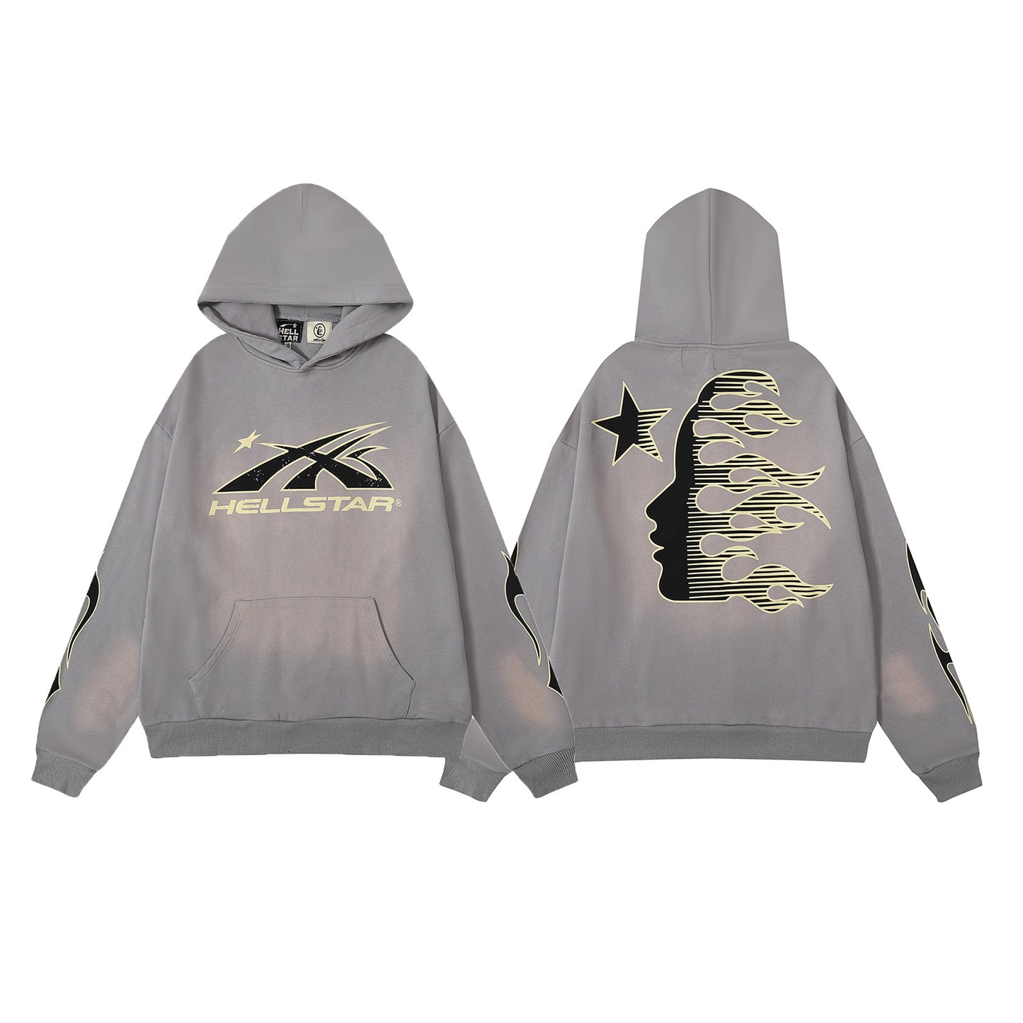 Retro Cotton Hooded Sweatshirt for Men and Women