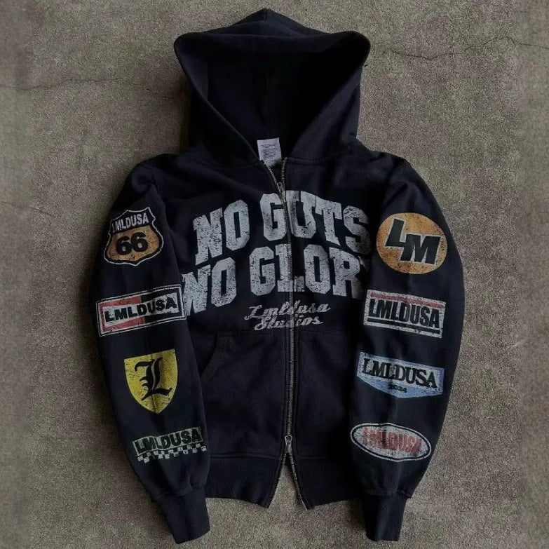 Y2K American retro sportswear coat top
