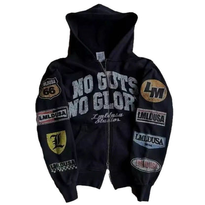 Y2K American retro sportswear coat top