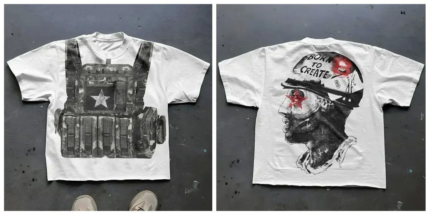 Cartoon Print Mens T-Shirt