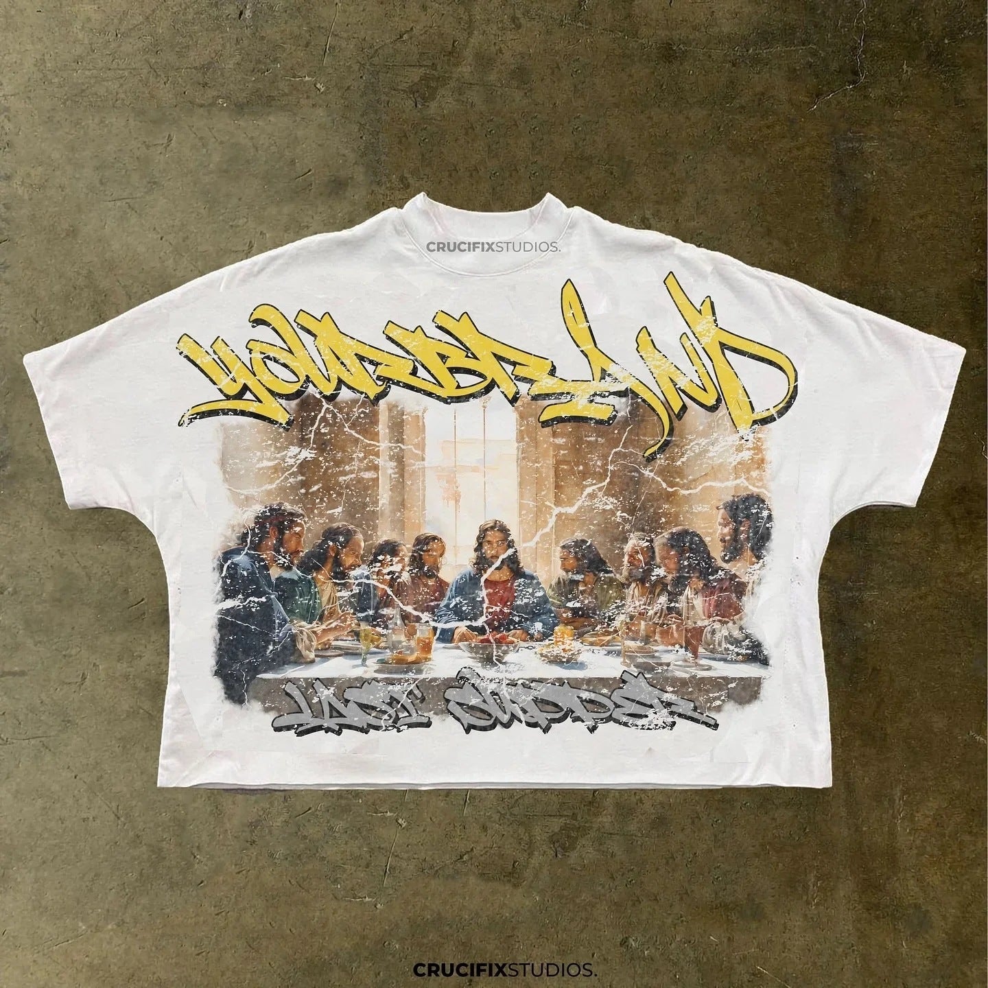 Graphic Print Cotton T-Shirt Oversized Casual Top