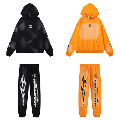 Retro Cotton Hooded Sweatshirt for Men and Women