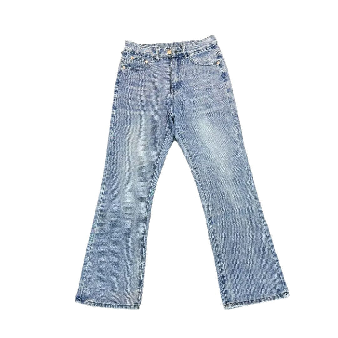 Ice Blue distressed washed style jeans