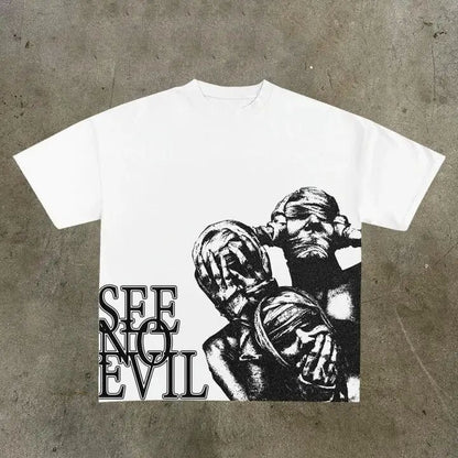 Cartoon Print Mens T-Shirt