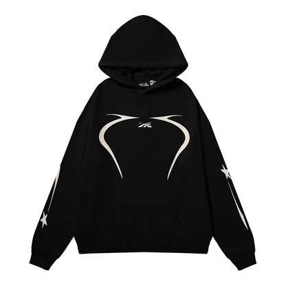 Retro Cotton Hooded Sweatshirt for Men and Women