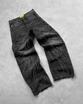 Vintage Embroidered Loose Jeans for Men