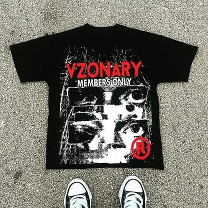 Cartoon Print Mens T-Shirt