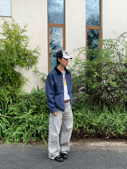 Embroidered Straight Leg Pants