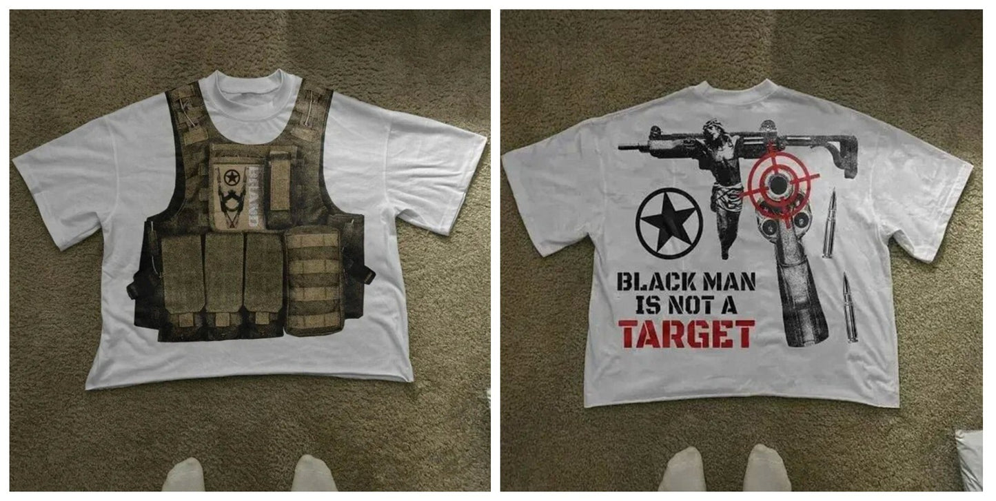 Cartoon Print Mens T-Shirt