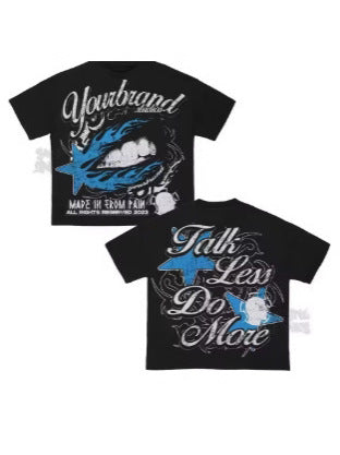 Retro Cartoon Print Loose Fit T-Shirt