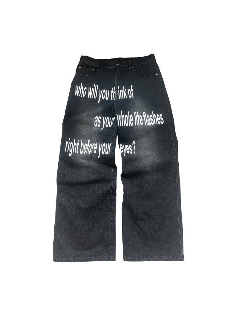 Japanese Style 3D Printed Cherry Blossom Casual Pants