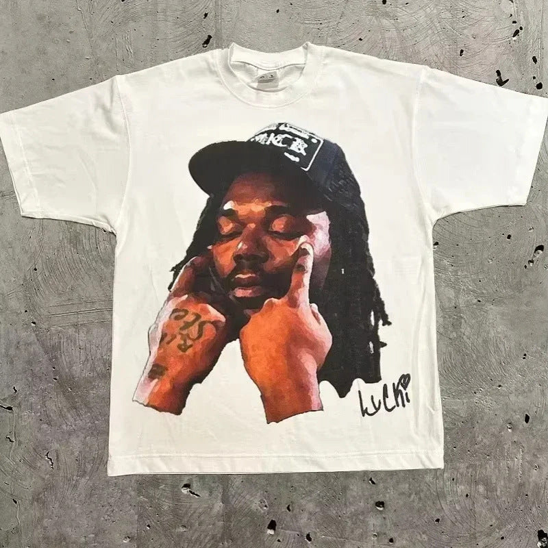 Graphic Print Cotton T-Shirt