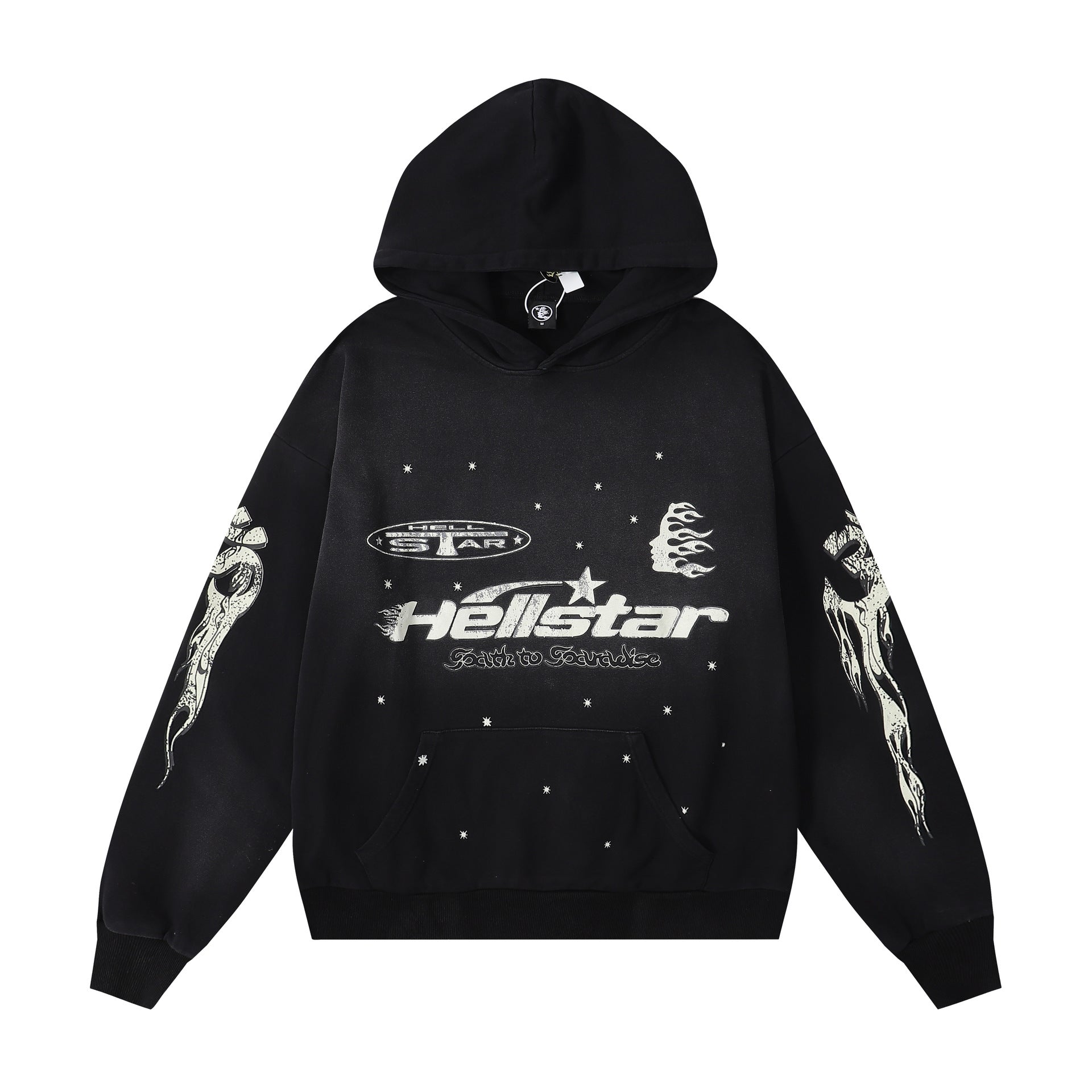 Retro Cotton Hooded Sweatshirt for Men and Women Hellstar