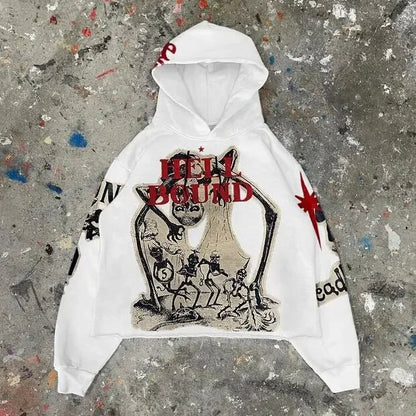 Printing Loose Hoodie  Sweatshirt