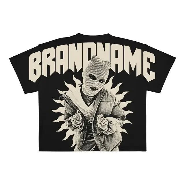 Mens Graphic Print Cotton T-shirt