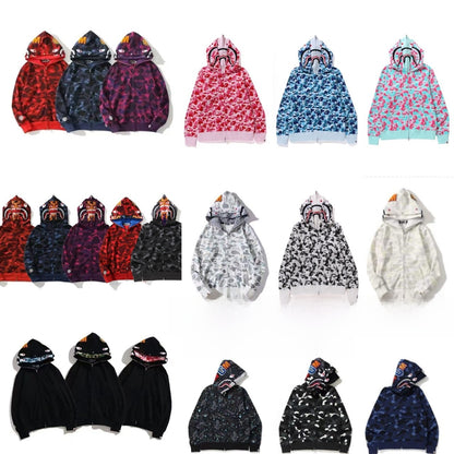 Double Hood Cotton Embroidered Streetwear Jacket